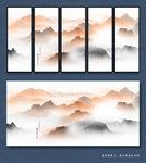 抽象山水画