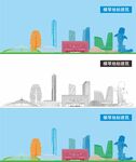 横琴地标建筑剪影