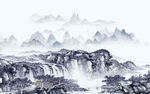 简约意境新画山水 TIF分层