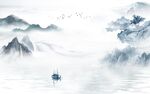 大气客厅新款山水 tif分层