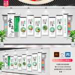 珍惜粮食节约粮食食堂文化墙 