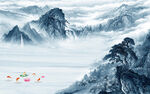 中国风现代电视山水 tif分层