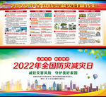 2022年全国防灾减灾日展板