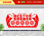 强化五个引领文化墙