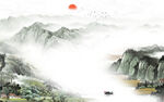 中式现代意境山水 TIF分层