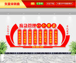 应急管理八个带头文化墙