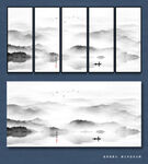 抽象山水画