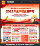 2022年安全月宣传展板