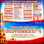 2022年安全月展板