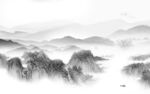 新品灰色风景山水 TIF分层
