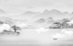 新款无框画山水图 tif分层