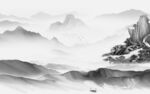 最新电视背景山水 tif分层