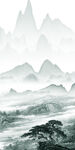 高端山水现代玄关 tif分层