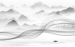 水墨 风景高档山水 tif分层