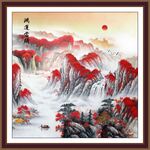 鸿运当头山水
