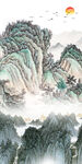 新中式新玄关画山水 TIF分层