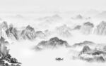 现代客厅爆款山水 tif分层