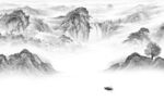 爆款客厅人气山水 tif分层