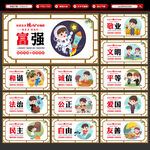 核心价值观展板
