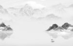 大气客厅灰山水画 TIF分层