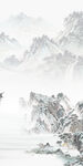 国画山水中式玄关 Tif分层