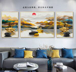 麋鹿三联画 