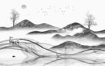 大气最新意境山水 tif分层