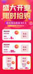 盛大开业限时抢购展架易拉宝