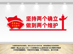 两个确立党建文化墙