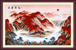 鸿运当头国画山水