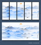 新中式抽象山水