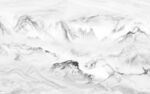 白色 高清简约山水 Tif分层