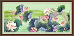 国画荷花 