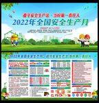 2022年安全生产月 展板