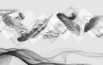 最新欧式无框墙画 TIF分层