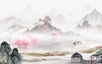 中式新意境山水画 TIf分层