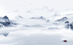 简约新意境山水画 TIf分层