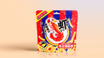 虾条包装 膨化食品包装平面图