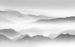 高清 最新灰色山水 TIF分层