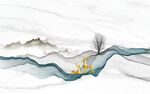 线条 最新中式山水 TIf分层