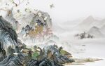 高档 新品山水墙画 TiF分层