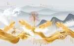 别墅 装饰山水新画 TiF分层