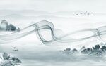 简约 装饰山水新画 TiF分层