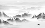 高端 高档现代山水 Tif分层