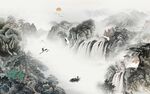 中式新款高雅山水 TIf分层