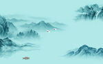 新中式风景高档山水 Tif分层
