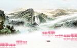 国画高端简约山水 Tif分层