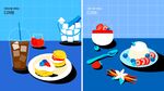 手绘美食插画