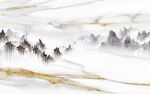 新中式山水鱼肚白画 TIf合层