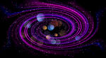 紫色漩涡星空